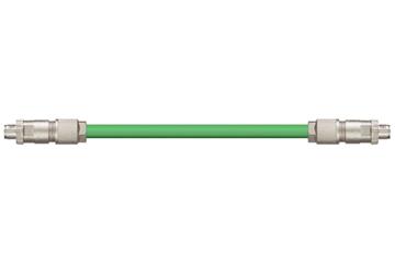 Harnessed Profinet Cables, iguPUR, connector A: Phoenix Contact M12 x-coded, connector B: Phoenix Contact M12 x-coded