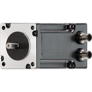 drylin® E stepper motor with connector and encoder, splash water protection, NEMA24
