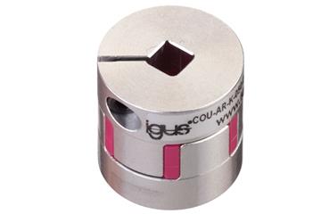 Jaw coupling with square axis clamp