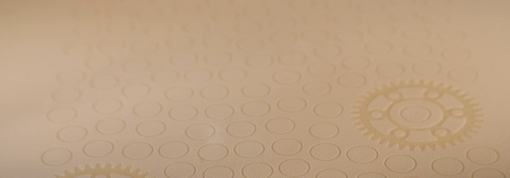 Components are 3D-printed with the laser sintering method.